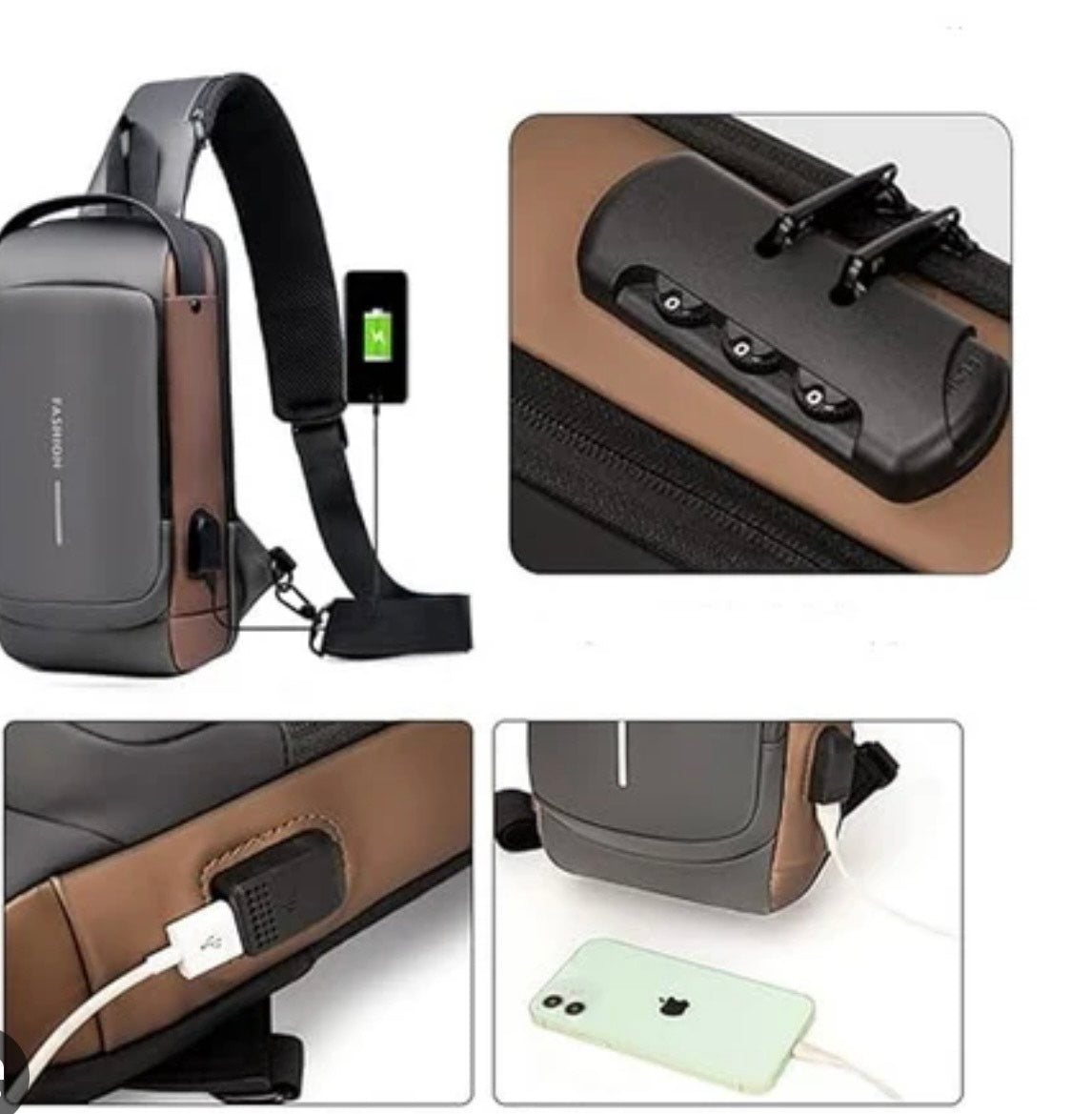 BOLSO ANTIRROBO DEPORTIVO CON CARGA USB